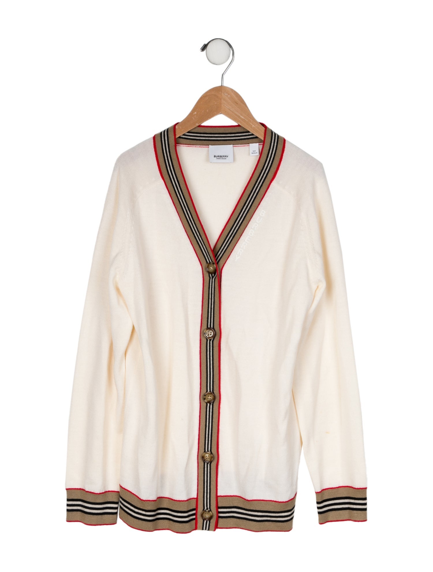 Burberry Girls' Patterned Cardigan