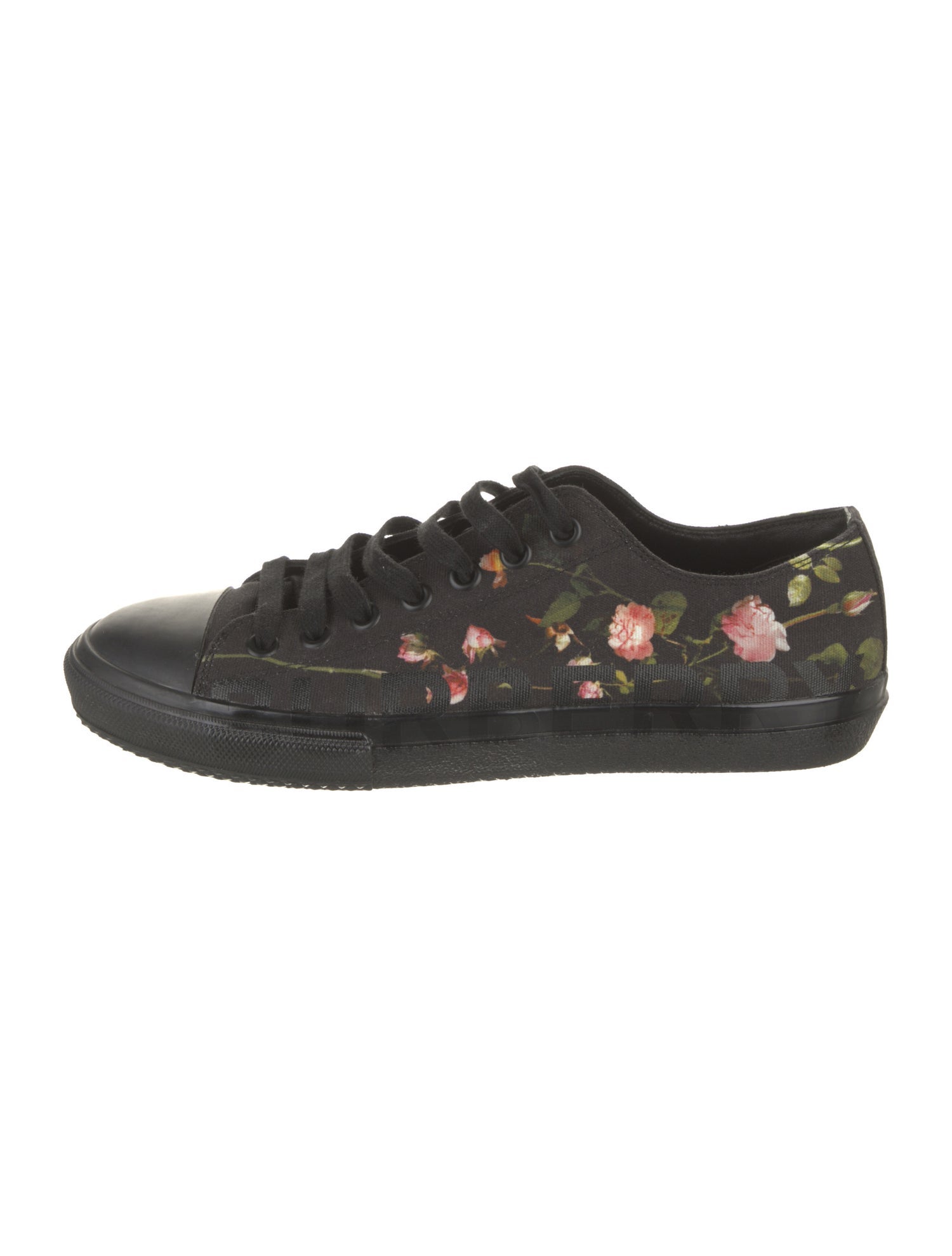 Burberry Canvas Floral Print Sneakers