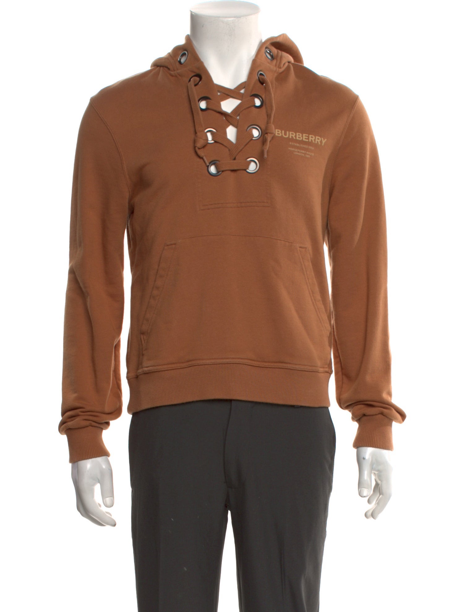 Burberry House Check Pattern Crew Neck Hoodie