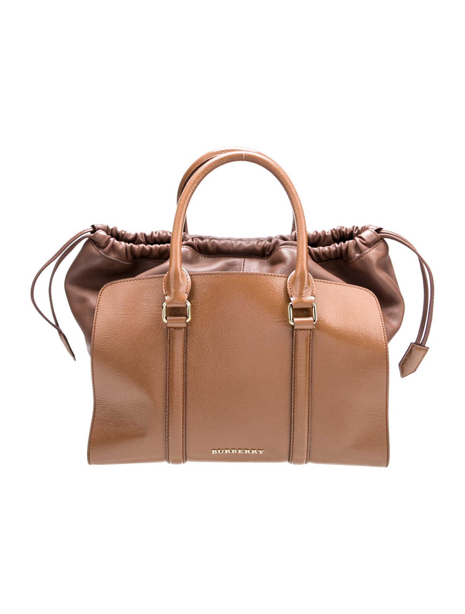 Burberry Leather Top Handle Bag