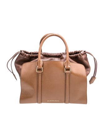 Burberry Leather Top Handle Bag