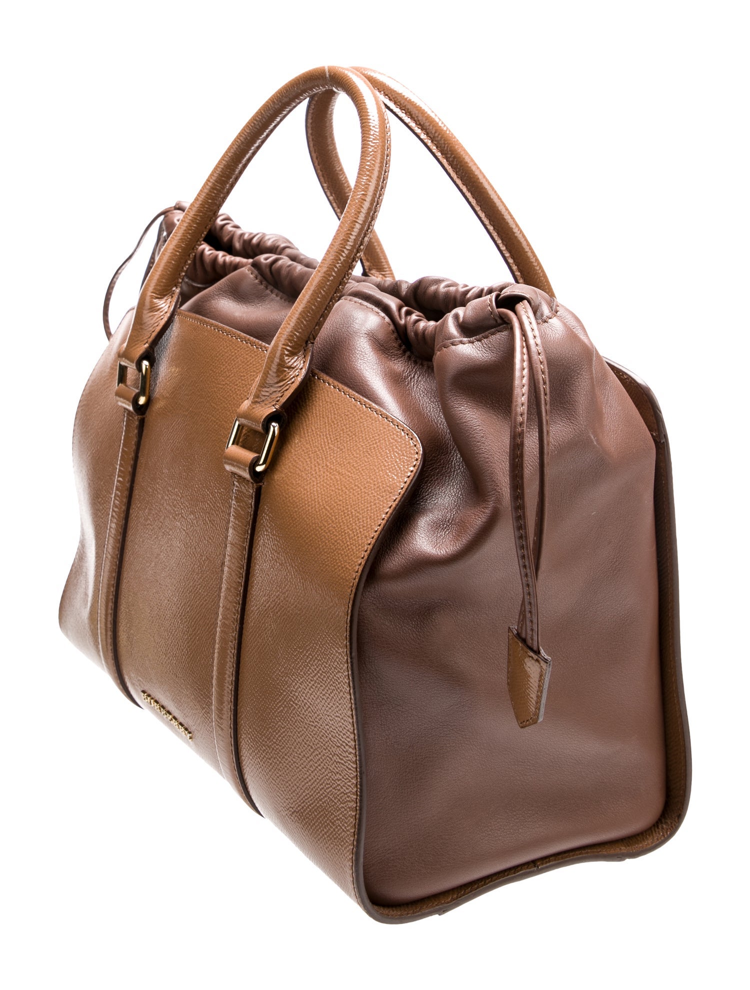 Burberry Leather Top Handle Bag