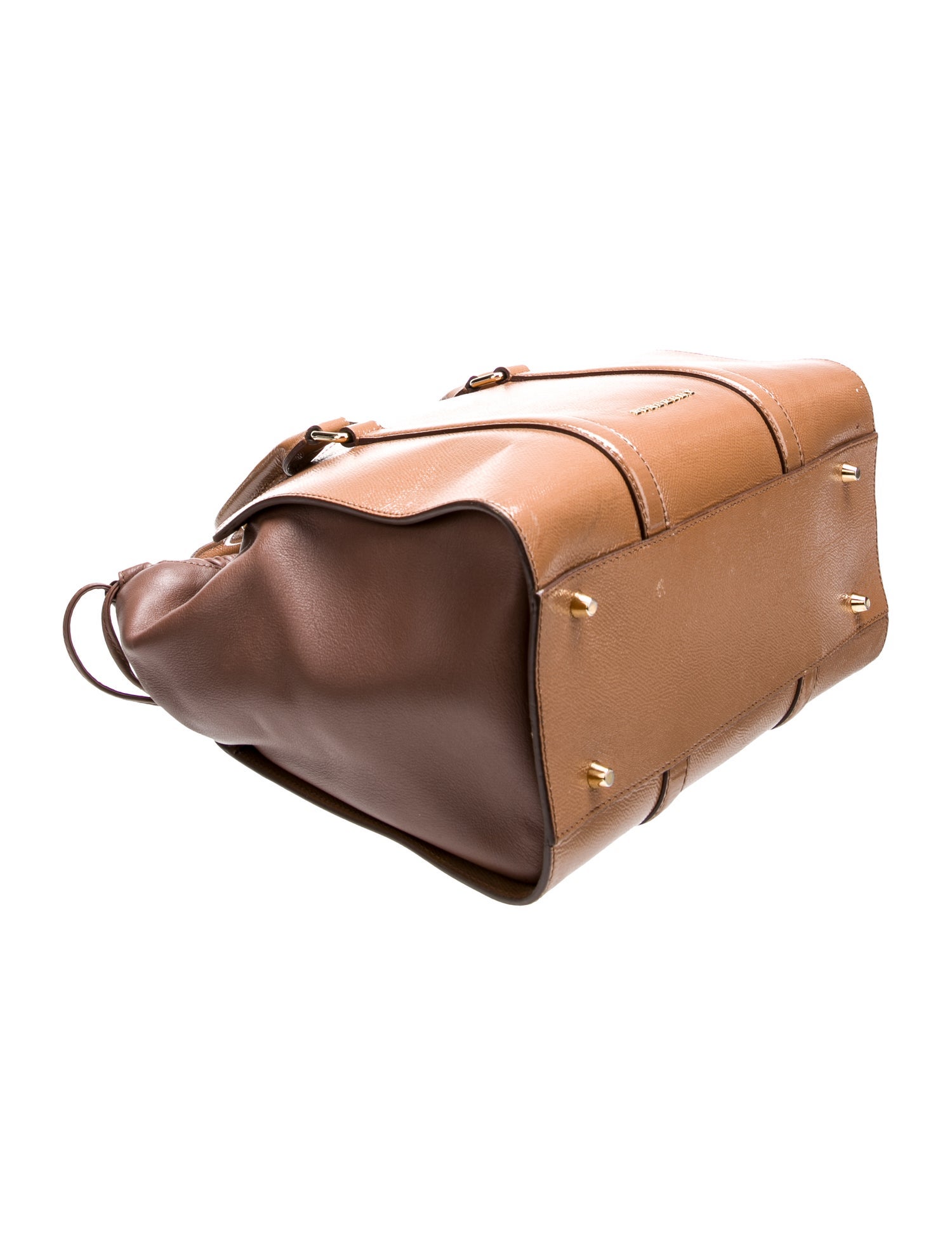 Burberry Leather Top Handle Bag