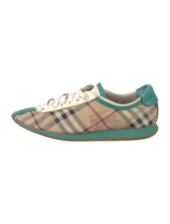 Burberry Haymarket Check Pattern Printed Sneakers