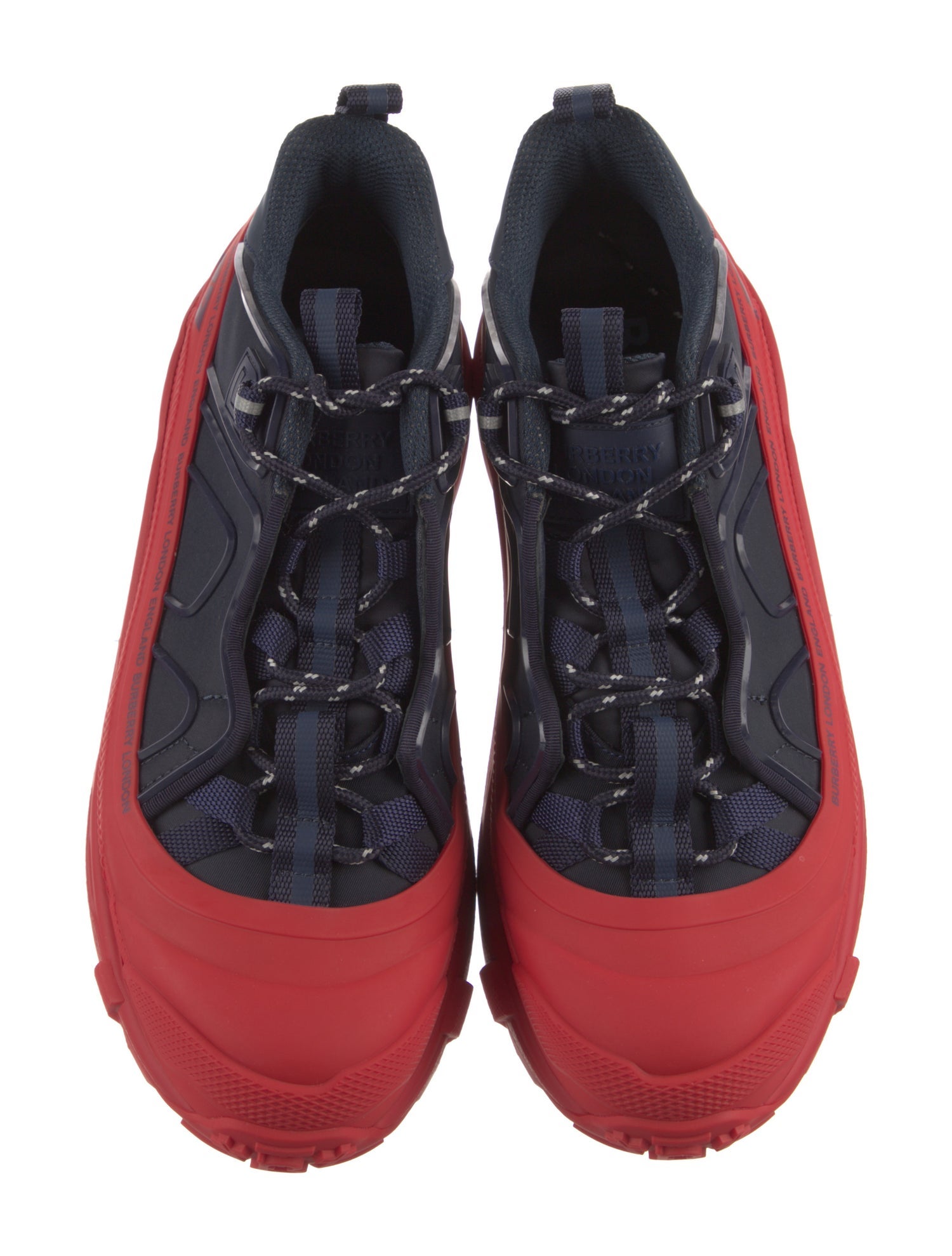 Burberry Rubber Colorblock Pattern Sneakers