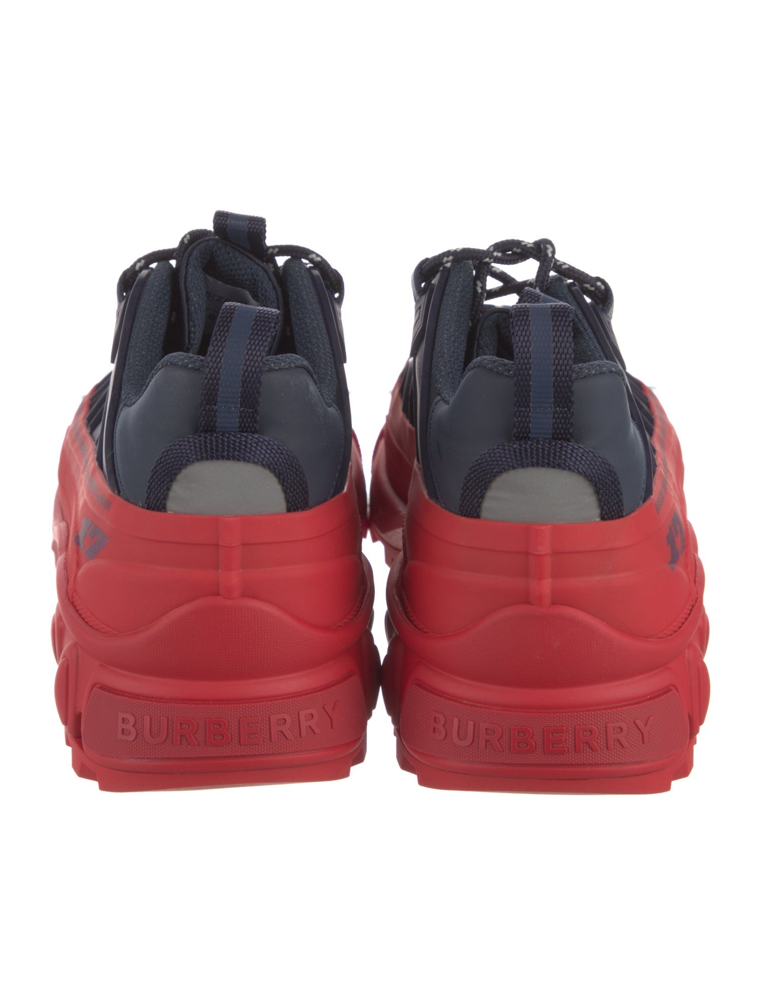 Burberry Rubber Colorblock Pattern Sneakers