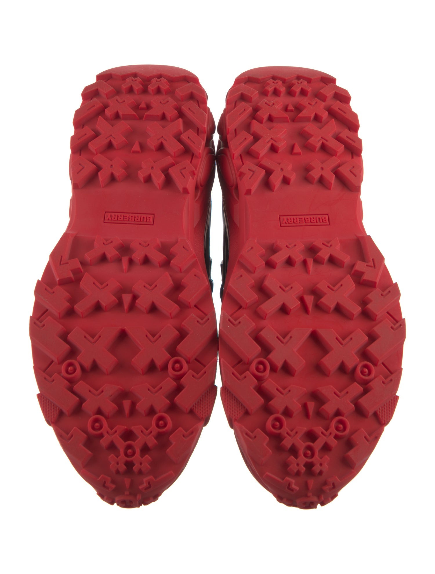 Burberry Rubber Colorblock Pattern Sneakers