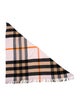 Burberry Cashmere Nova Check Pattern Shawl
