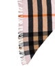 Burberry Cashmere Nova Check Pattern Shawl