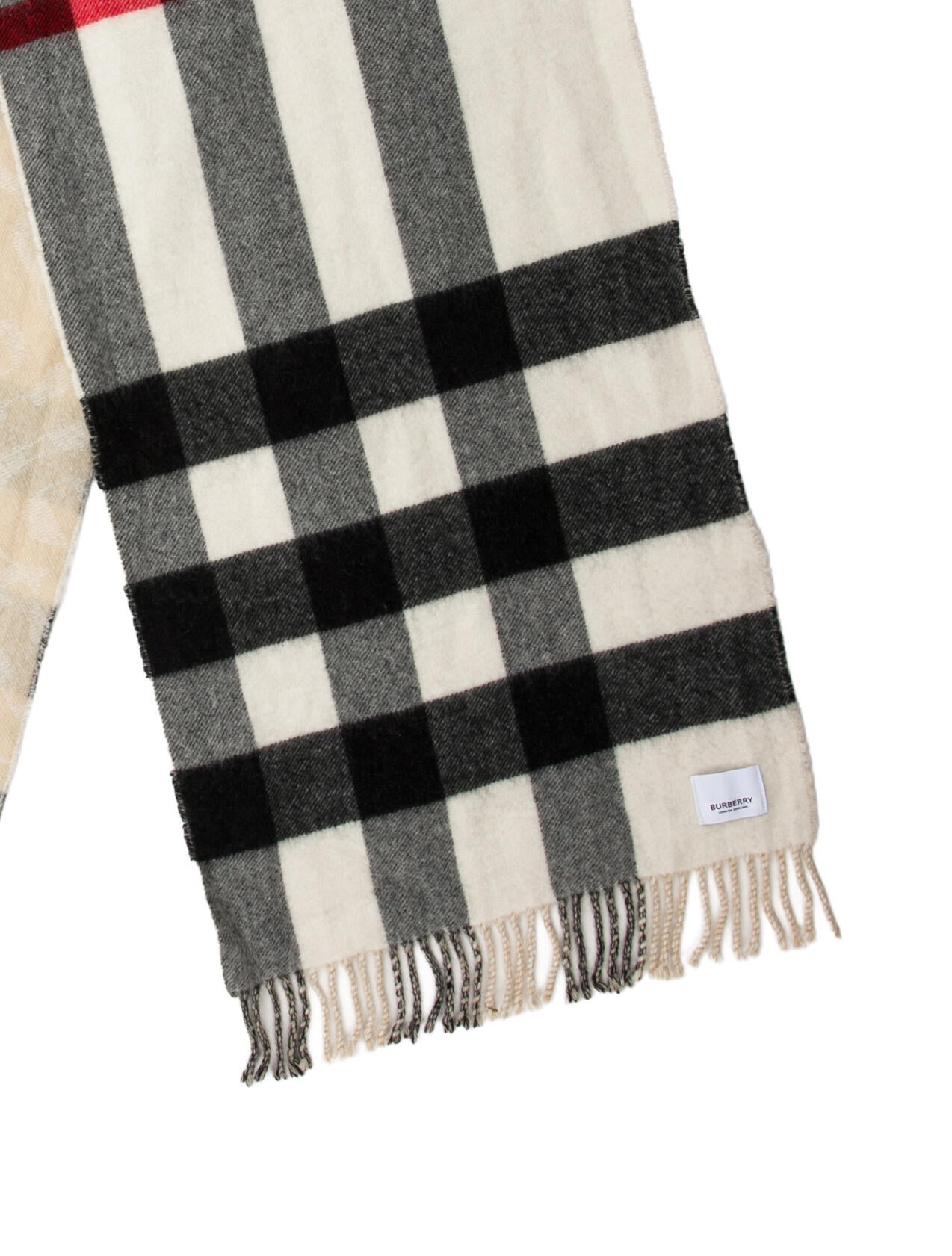 Burberry Cashmere House Check Pattern Scarf