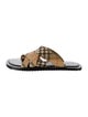 Burberry Plaid Print Slides