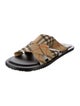 Burberry Plaid Print Slides