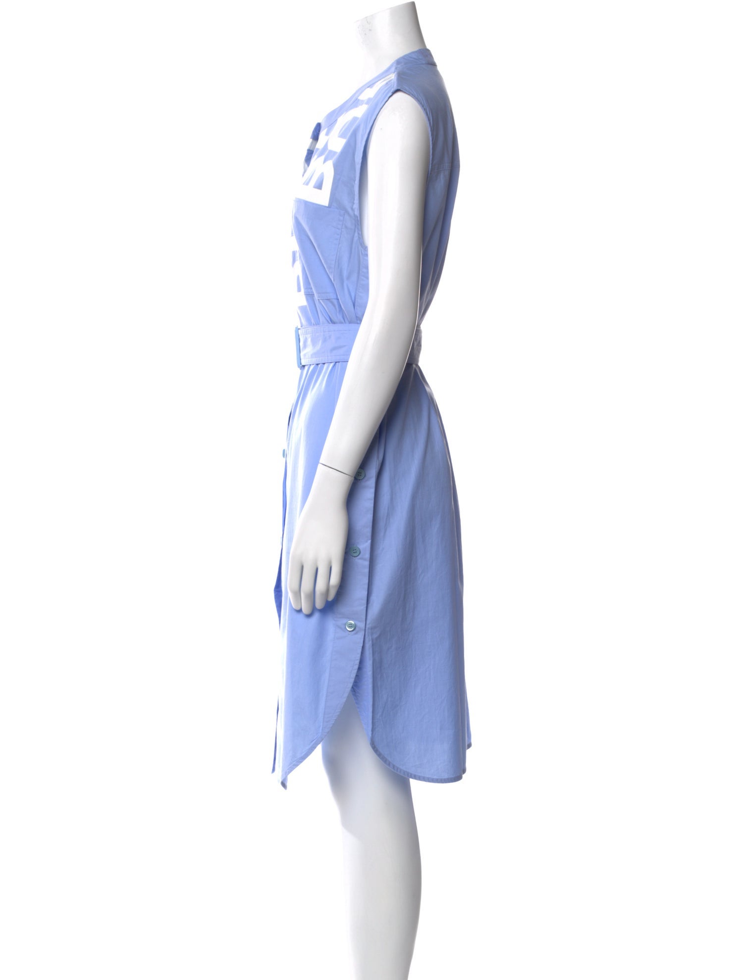 Burberry Crew Neck Midi Length Dress