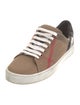 Burberry House Check Pattern Canvas Sneakers