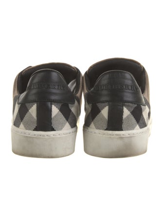 Burberry House Check Pattern Canvas Sneakers