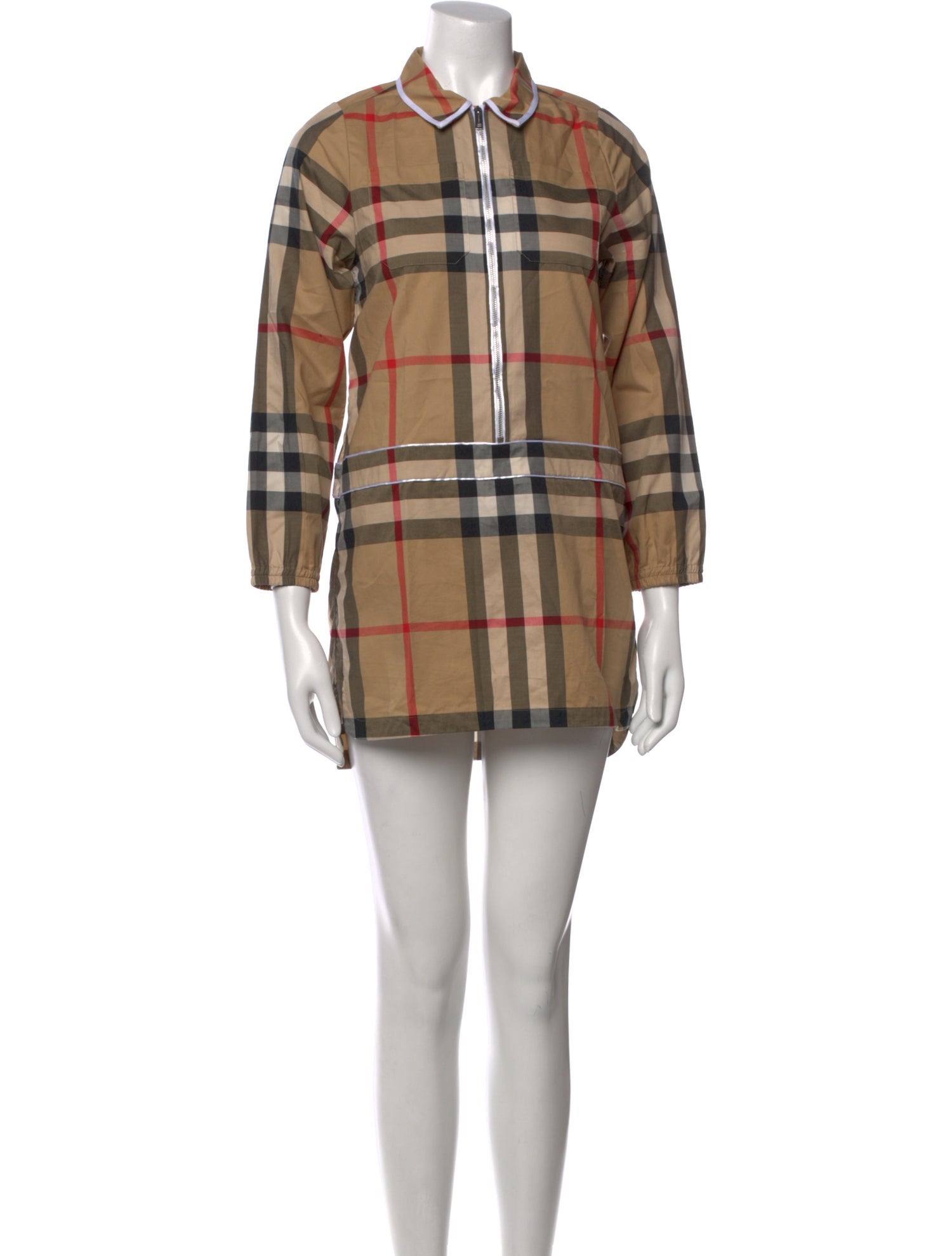 Burberry Plaid Print Mini Dress