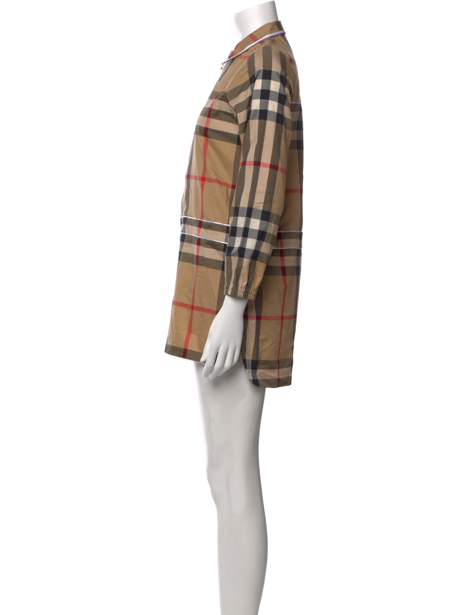 Burberry Plaid Print Mini Dress