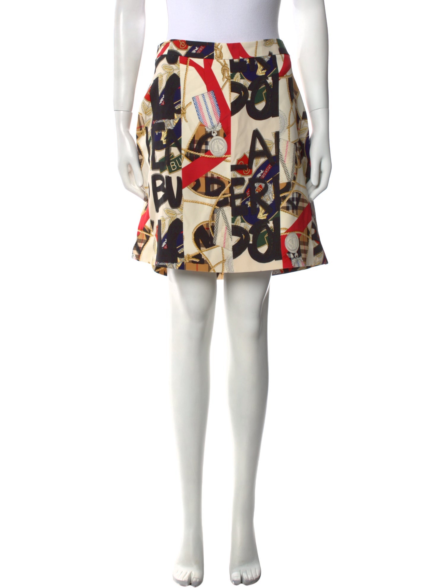 Burberry Silk Mini Skirt