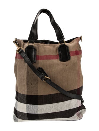 Burberry Mega Check Bucket Bag