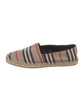 Burberry Nova Check Pattern Canvas Espadrilles