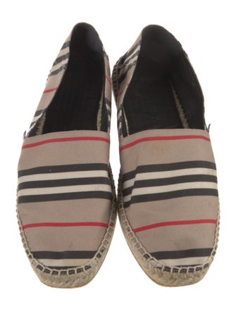 Burberry Nova Check Pattern Canvas Espadrilles