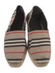 Burberry Nova Check Pattern Canvas Espadrilles