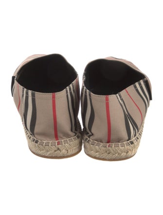 Burberry Nova Check Pattern Canvas Espadrilles