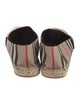 Burberry Nova Check Pattern Canvas Espadrilles