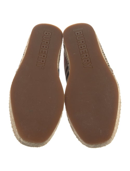 Burberry Nova Check Pattern Canvas Espadrilles