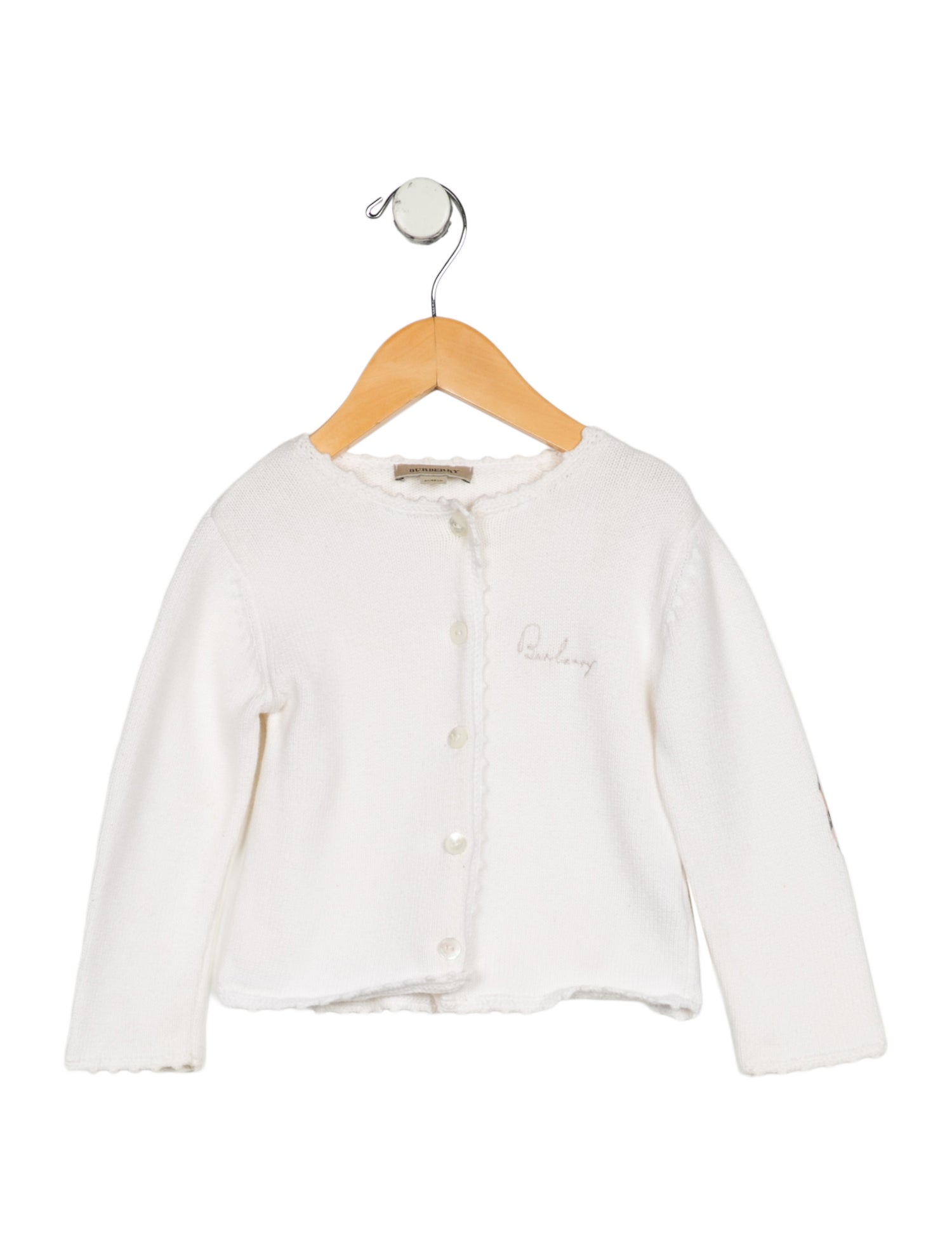 Burberry London Toddler Girls' Embroidered Knit Cardigan
