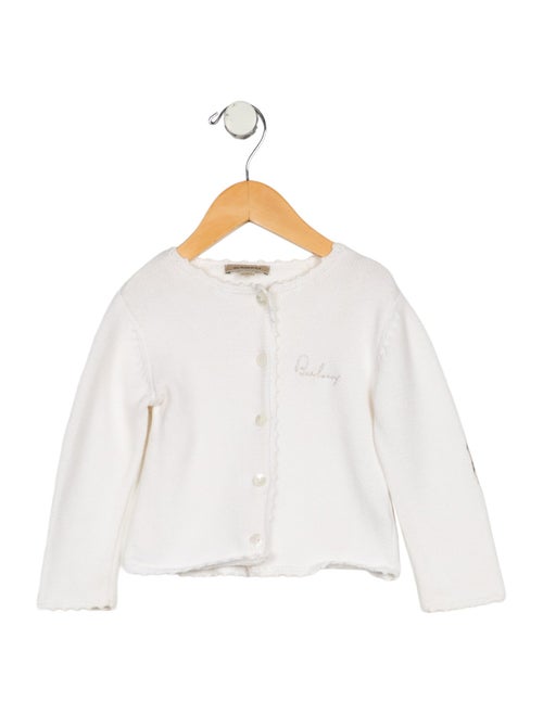 Burberry London Toddler Girls' Embroidered Knit Cardigan
