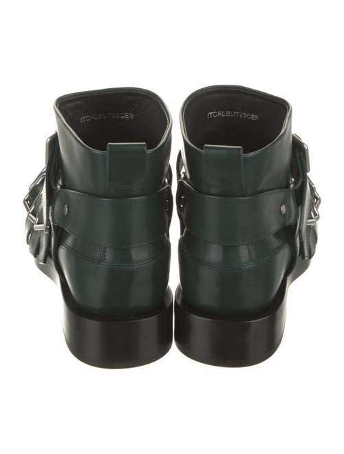 Burberry Leather Moto Boots