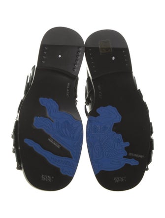 Burberry Leather Moto Boots