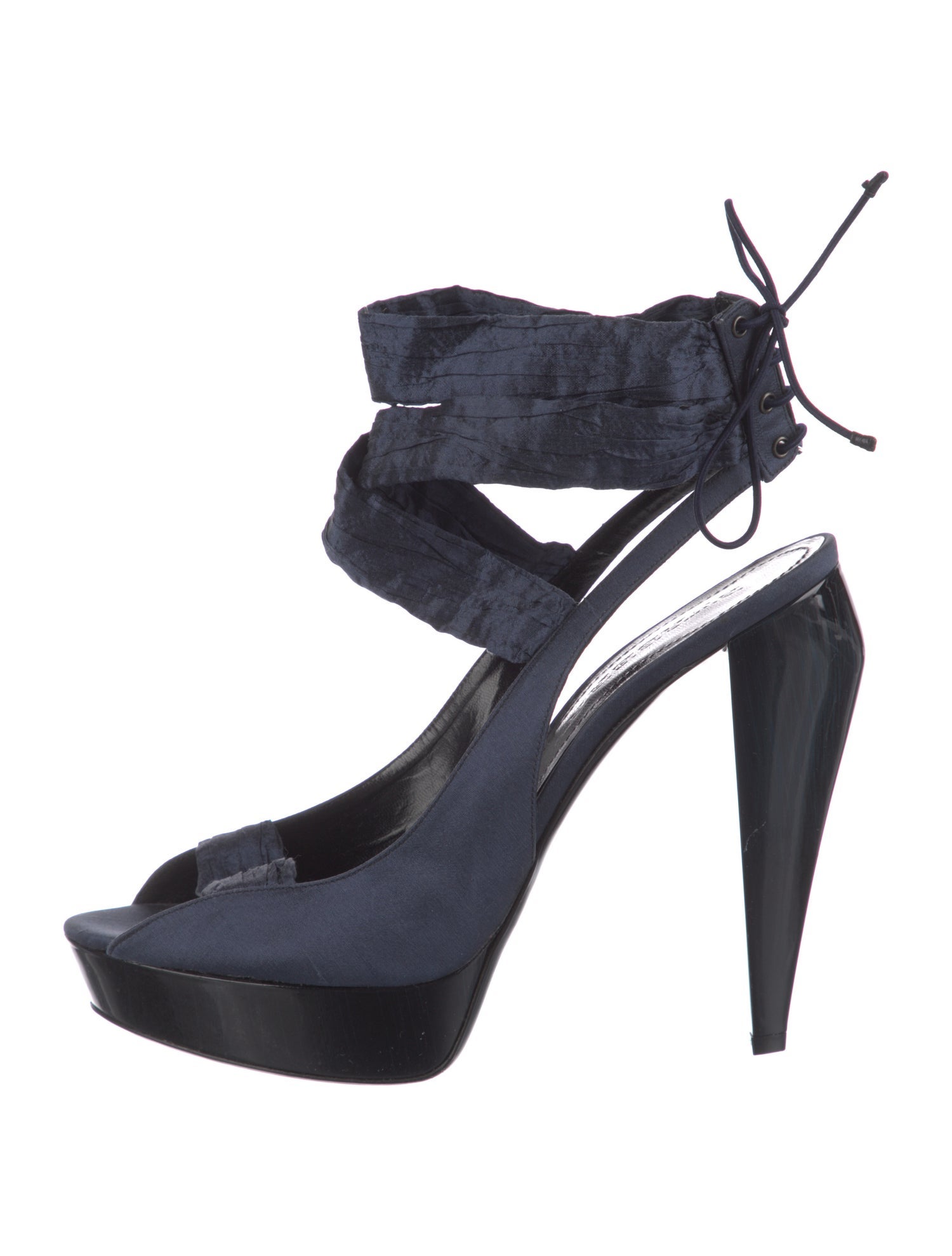 Burberry Satin Bow Accents Sandals