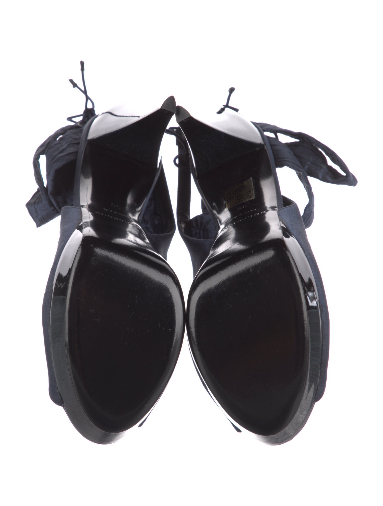 Burberry Satin Bow Accents Sandals