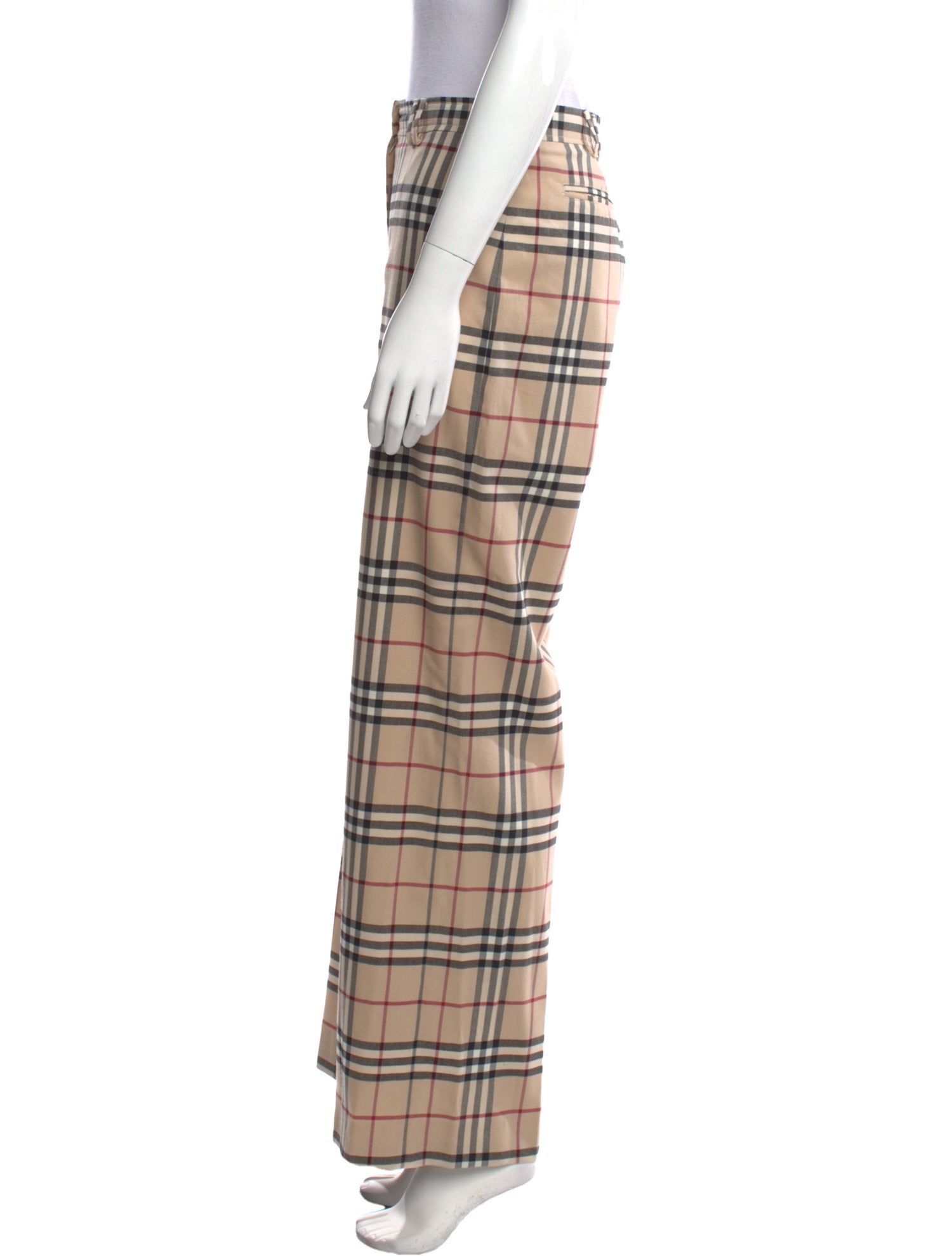 Burberry London Wool Wide Leg Pants