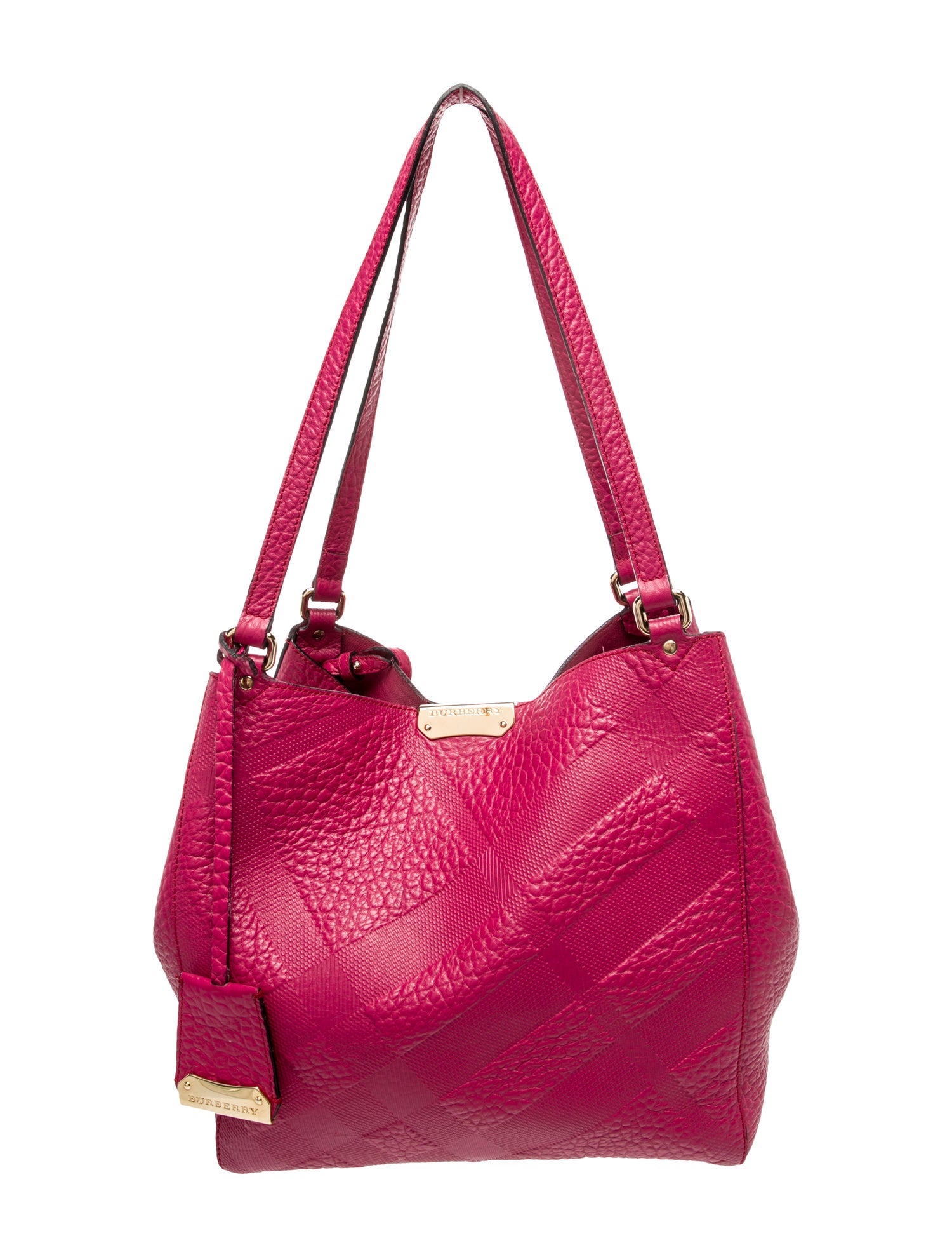 Burberry Leather Canterbury Embossed Check