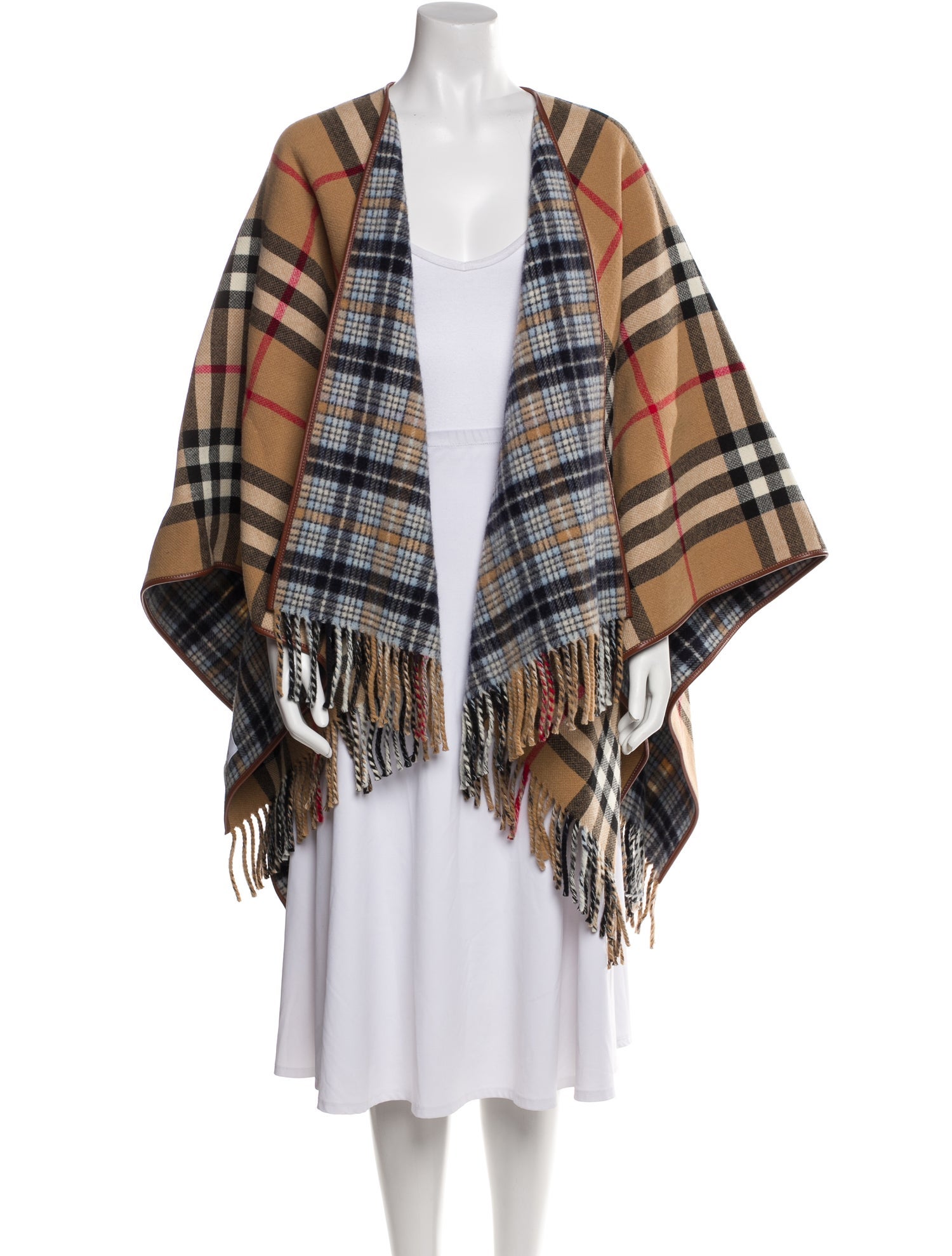 Burberry Wool Plaid Print Sweater