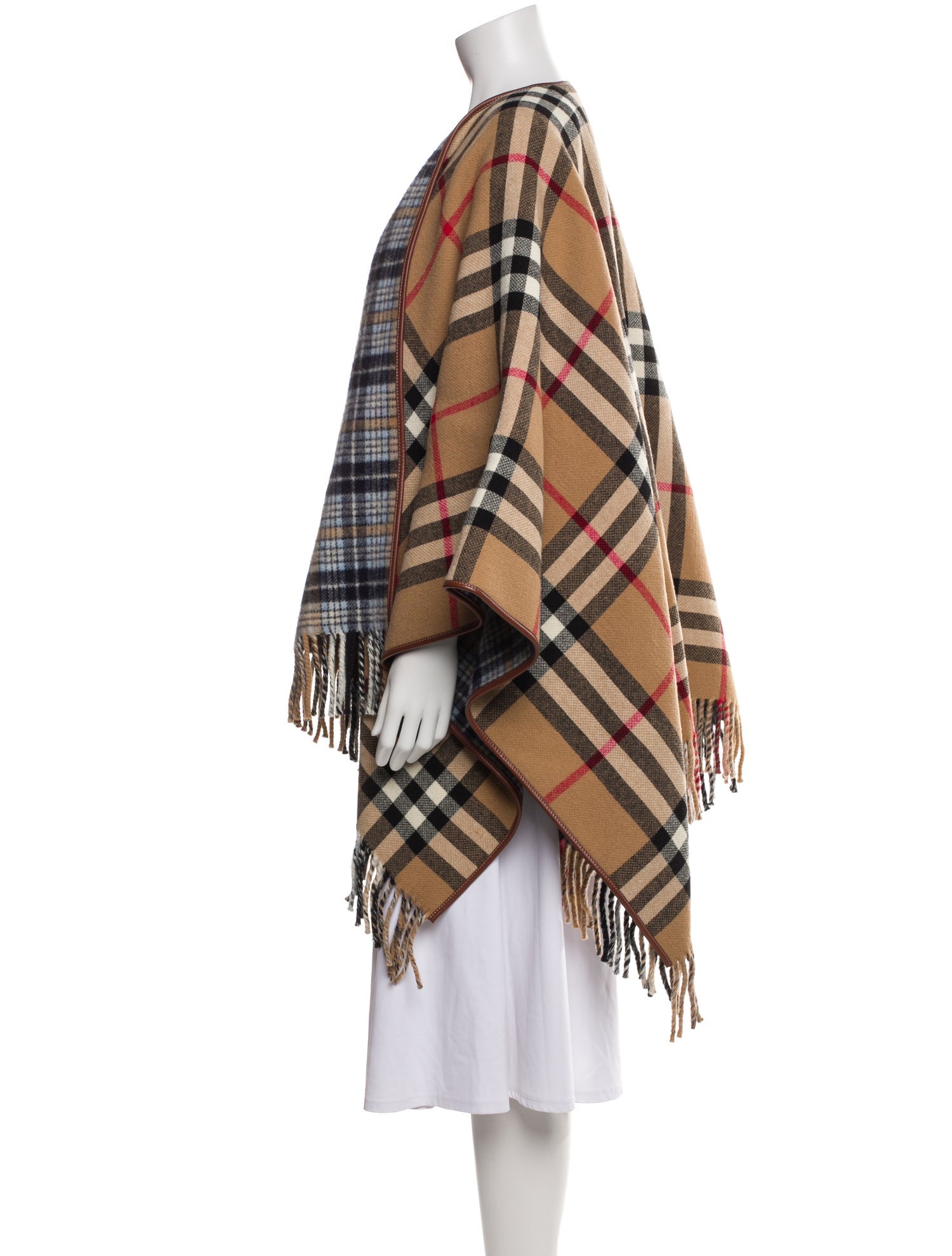 Burberry Wool Plaid Print Sweater