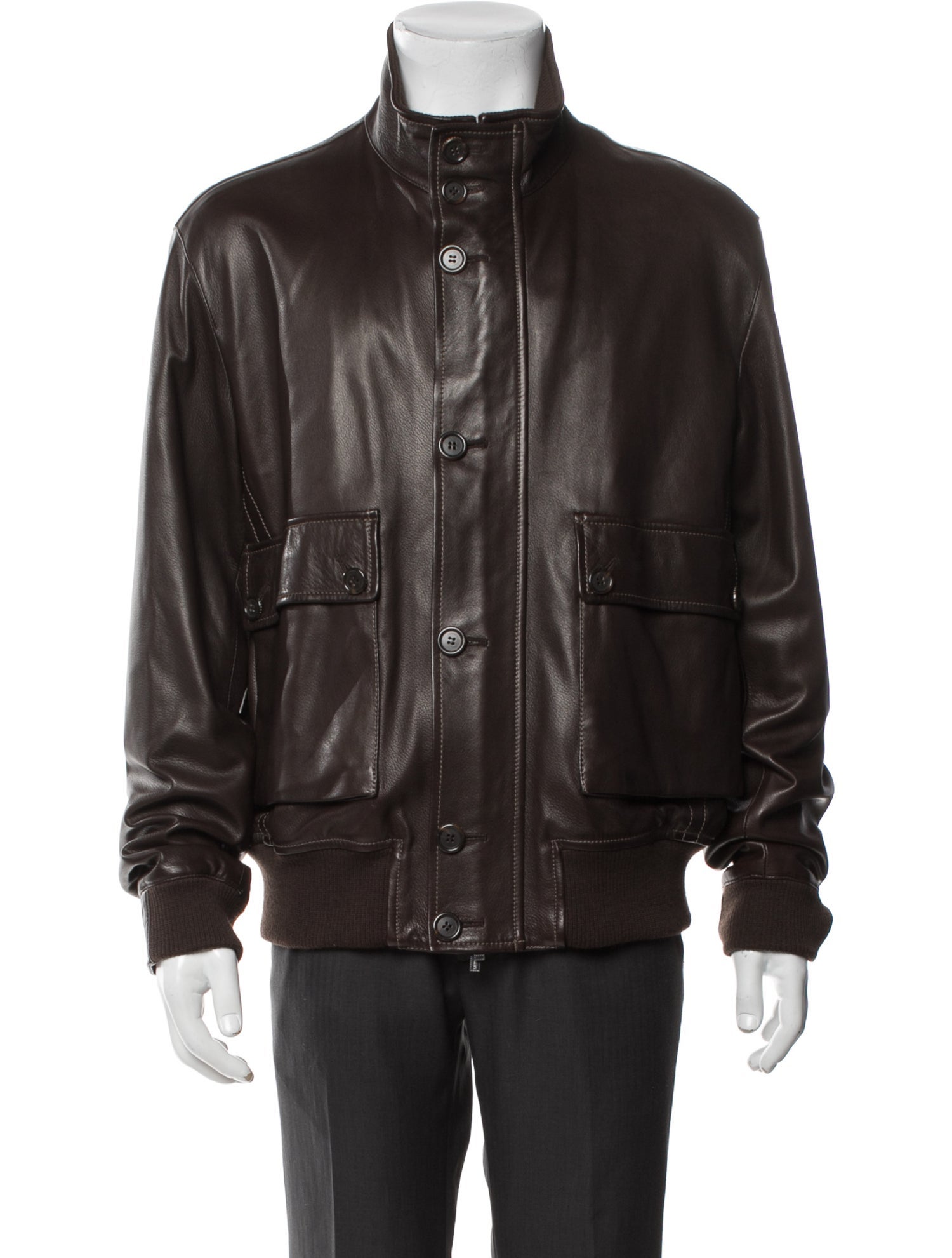 Burberry London Leather Utility Jacket
