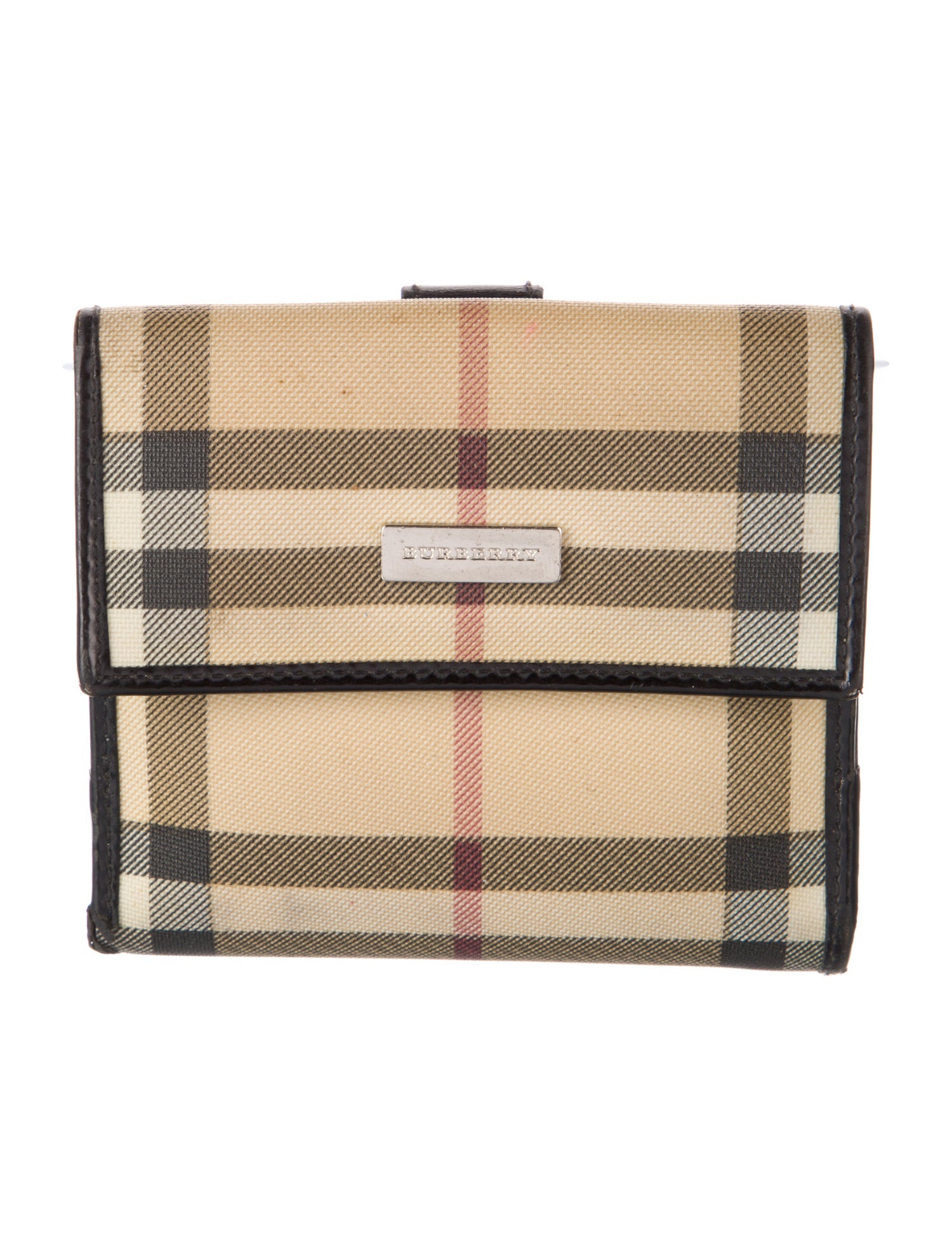 Burberry London House Check Pattern French Purse