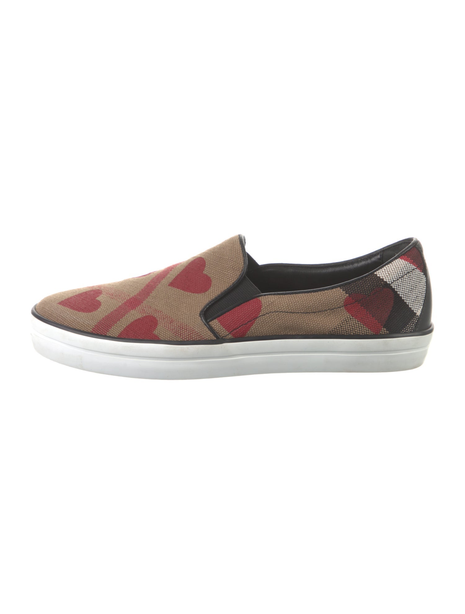 Burberry Canvas Printed Loafers