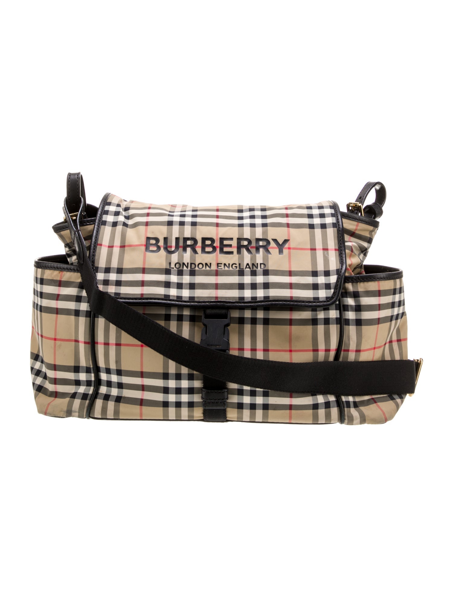 Burberry Check Logo Diaper Bag
