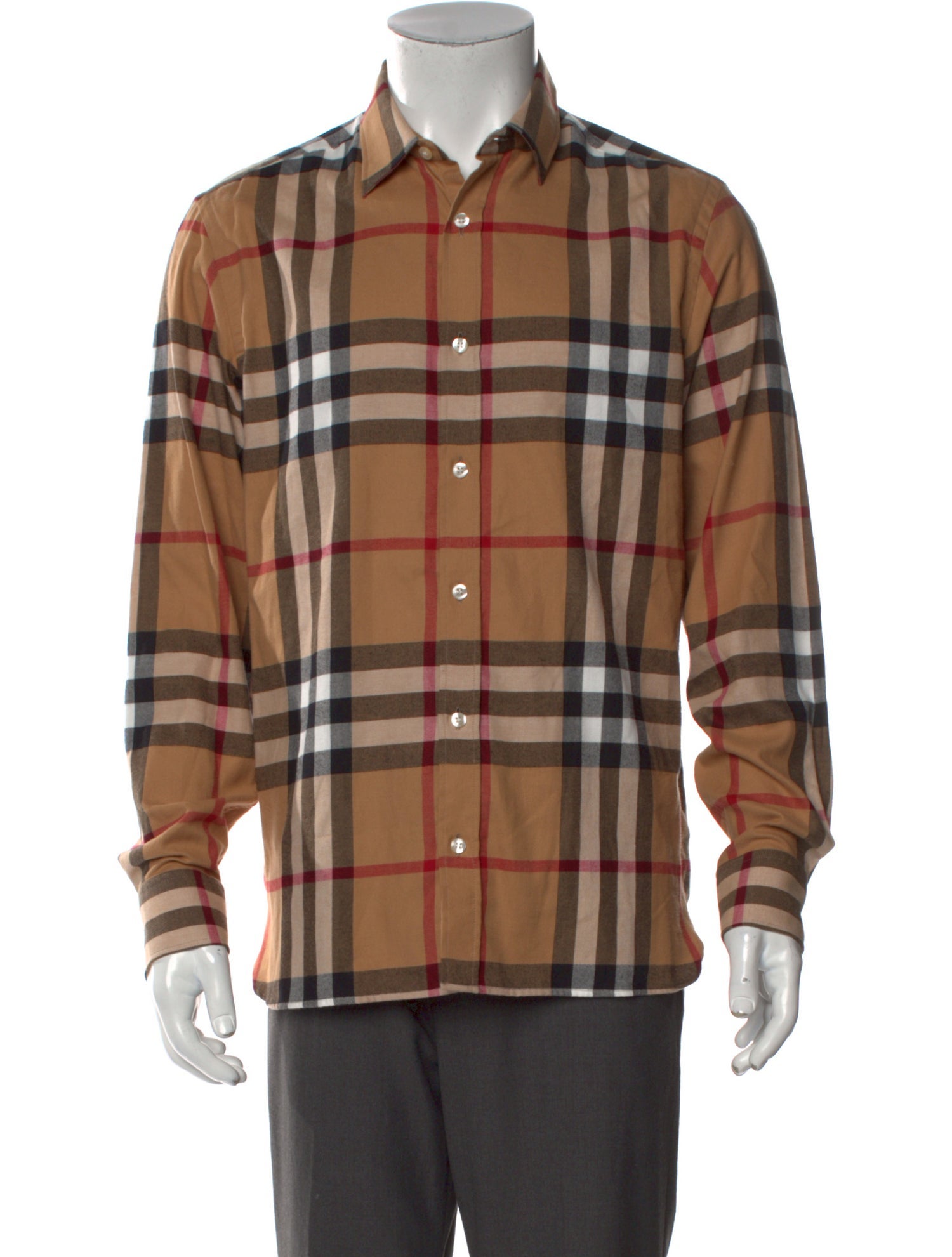 Burberry House Check Pattern Long Sleeve Shirt