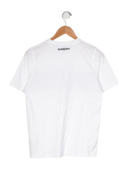 Burberry Kids' Check Patterned T-Shirt