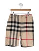 Burberry Kids' Check Patterned Shorts