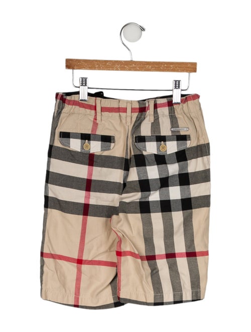 Burberry Kids' Check Patterned Shorts