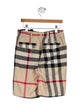 Burberry Kids' Check Patterned Shorts