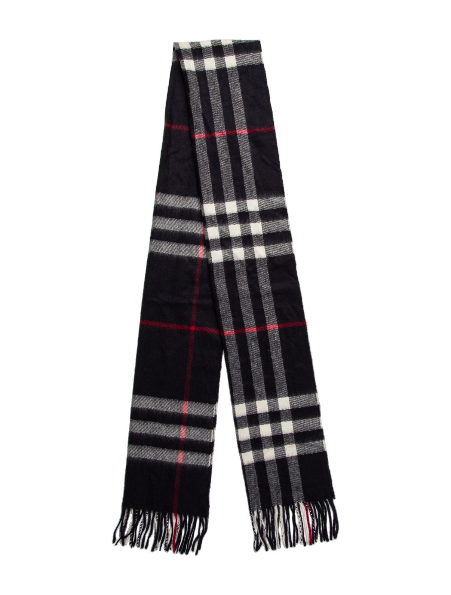 Burberry Cashmere Nova Check Pattern Scarf w/ Tags