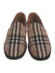 Burberry House Check Pattern Wool Loafers